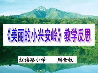 《美丽的小兴安岭》反思周金枚