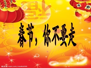 春节，你不要走