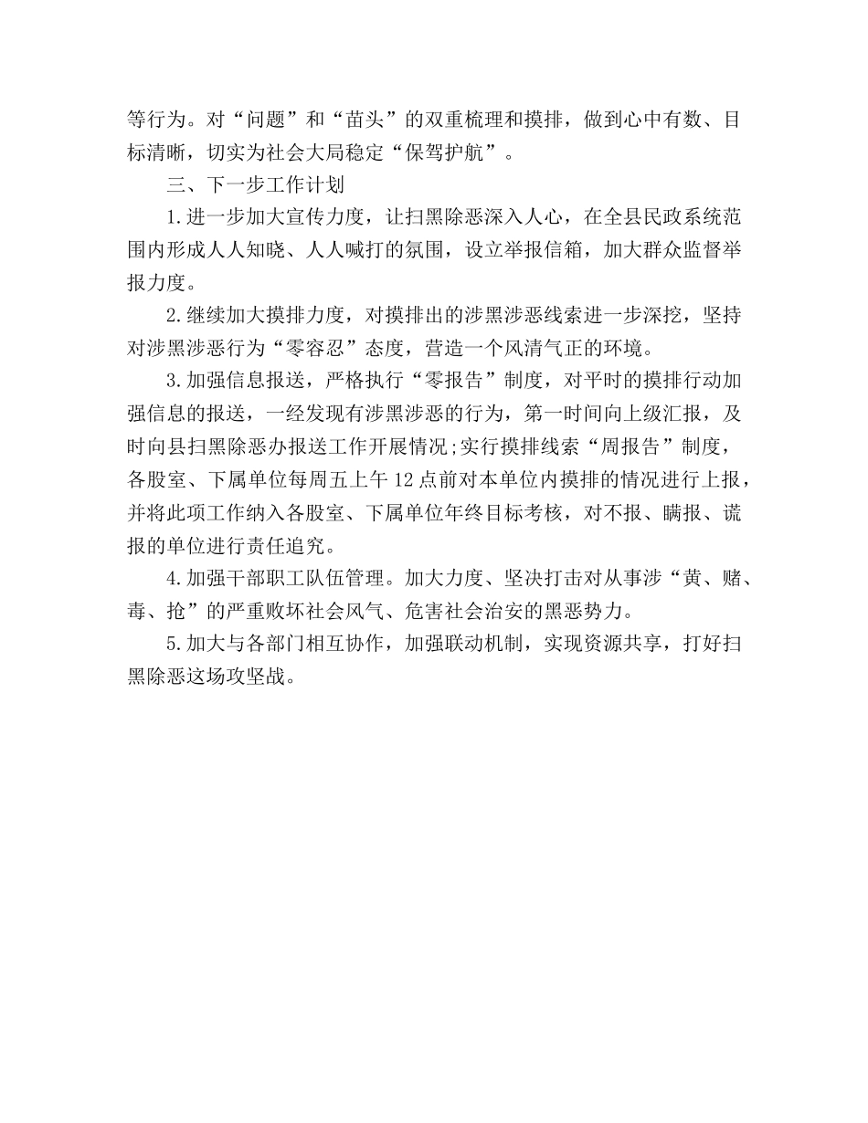 民政局扫黑除恶专项斗争工作情况总结(精选范本) (2) _第2页