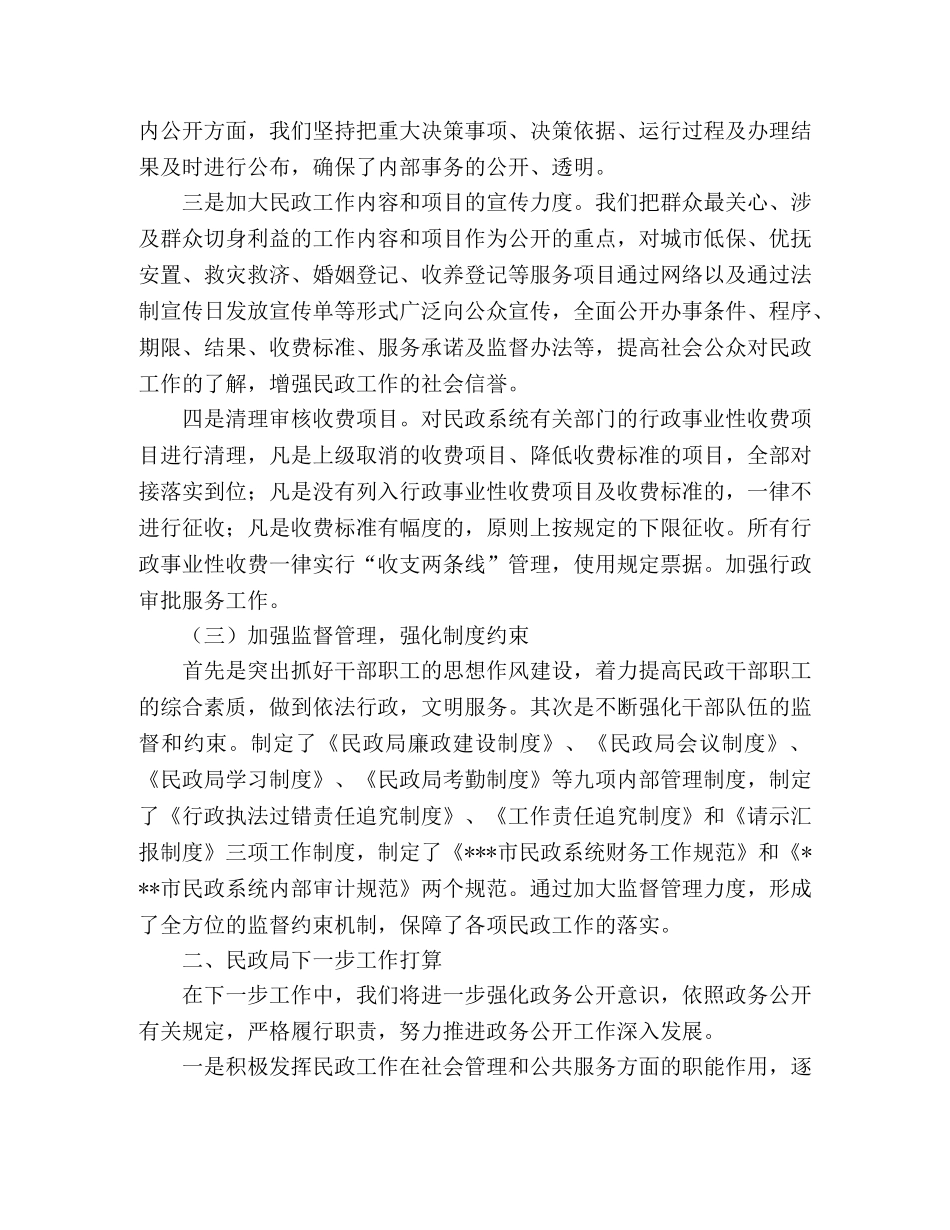 民政局工作总结范文 _第2页