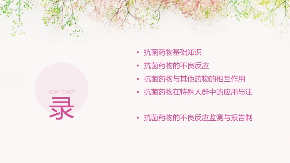 抗菌药物不良反应摘要护理课件_第2页