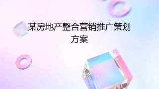 某房地产整合营销推广策划方案课件