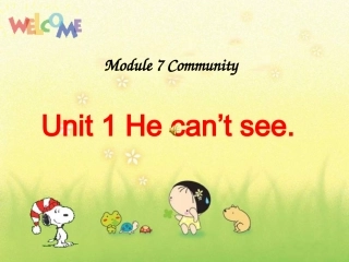 外研版五年级英语_He_can’t_see课件5