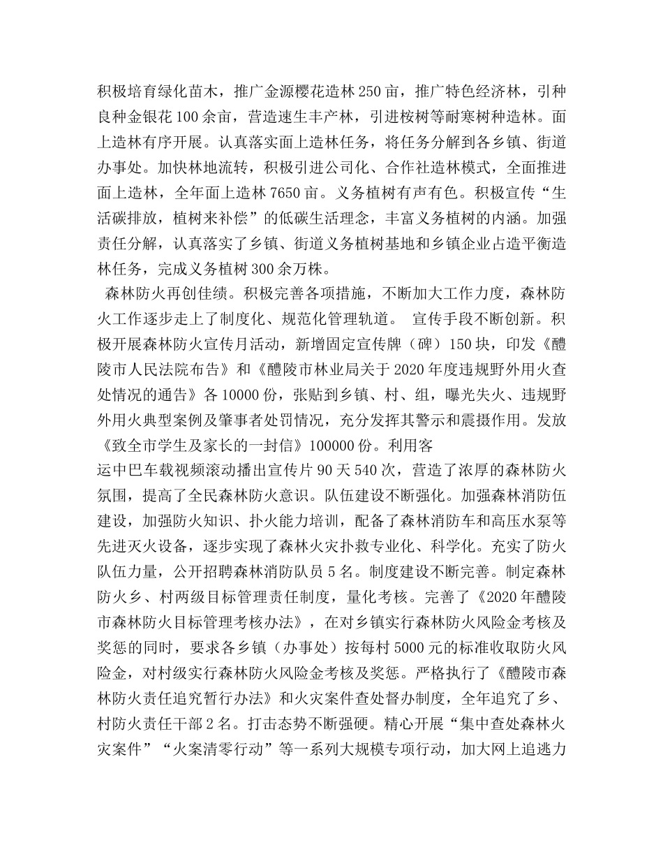 林业局局长年终总结 _第2页