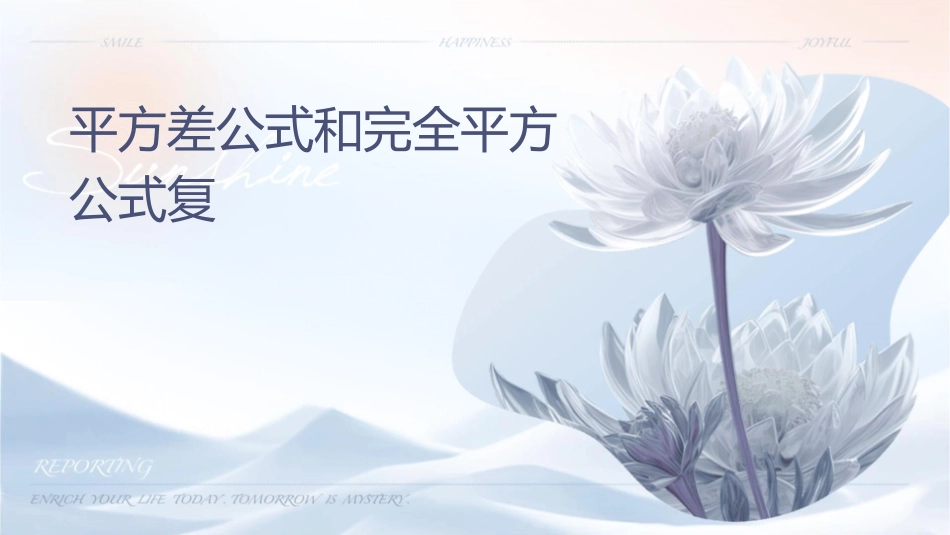 平方差公式和完全平方公式复习课件_第1页