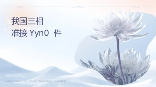 我国三相变压器的标准连接组别Yyn0课件