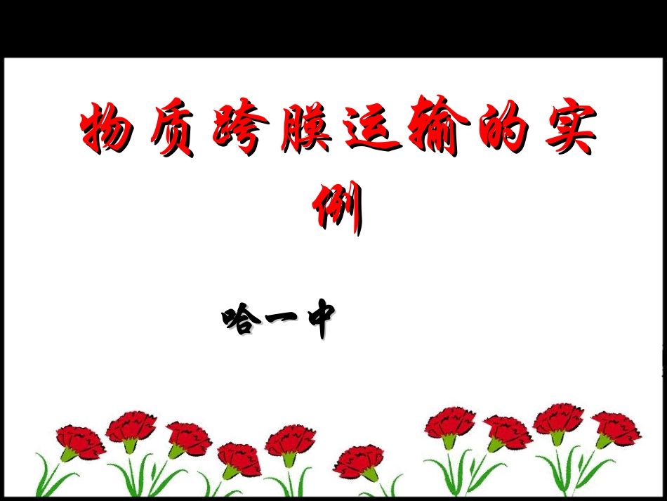 物质跨膜运输的实例_第1页