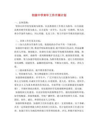 来年工作开展计划 