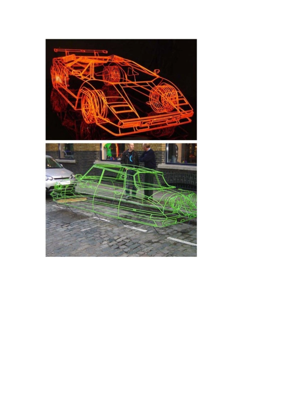 有趣的三维线汽车雕塑,来自英国艺术家Benedict Radcliffe92077_第2页