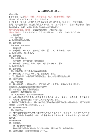 最新财务会计与管理知识分析大全