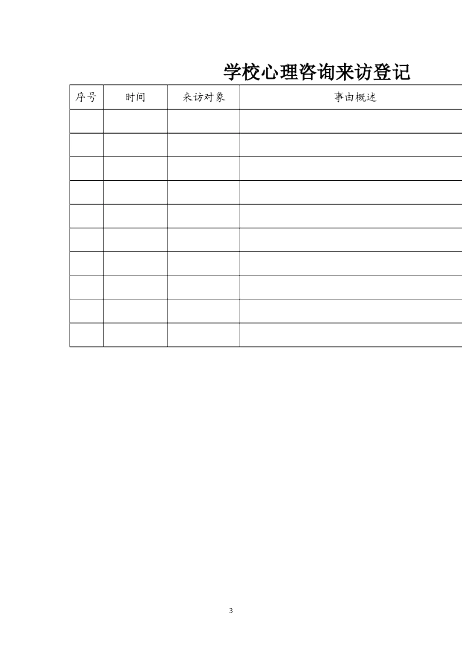 学校心理咨询室必备档案资料制度大全(汇编)_第3页