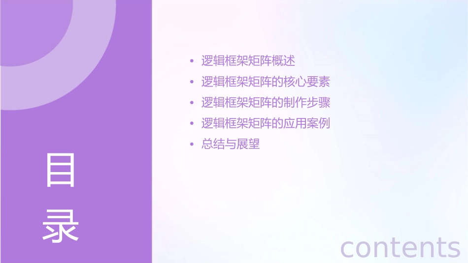 逻辑框架矩阵课件_第2页