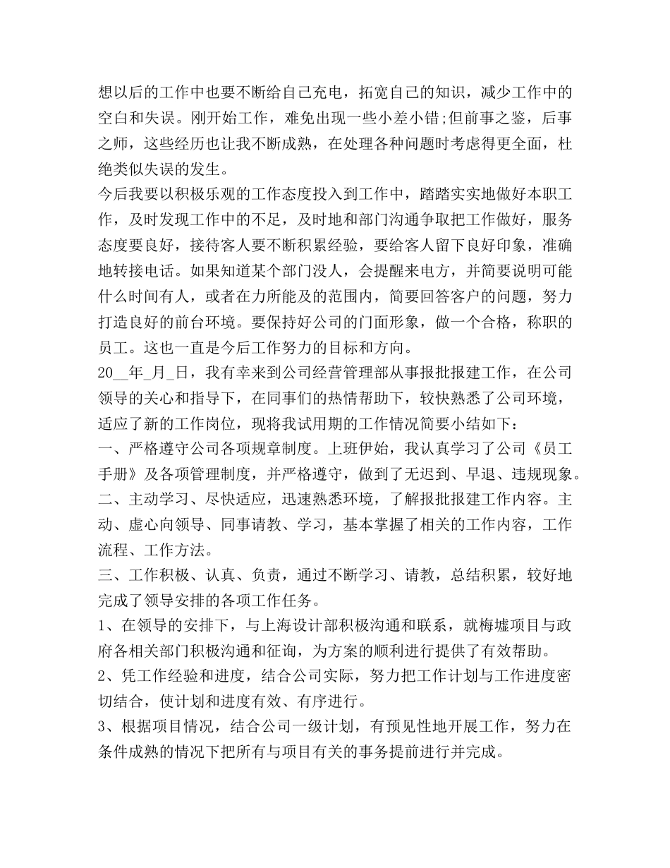 晋升试用期总结精品 _第3页