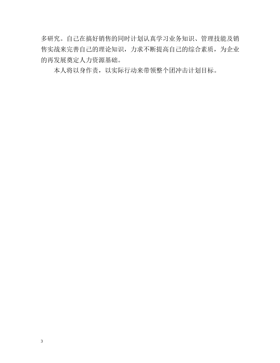 明年销售工作计划 _第3页