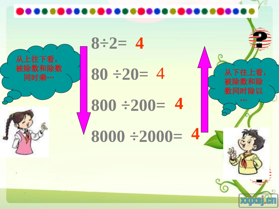 北师大版四年级数学上册《商不变的规律》PPT课件_第3页