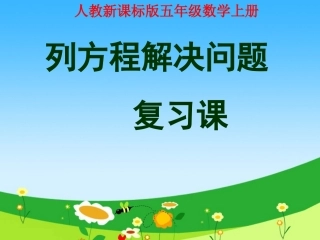 稍复杂的方程复习课