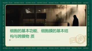 细胞的基本功能细胞膜的基本结构与跨膜物质课件
