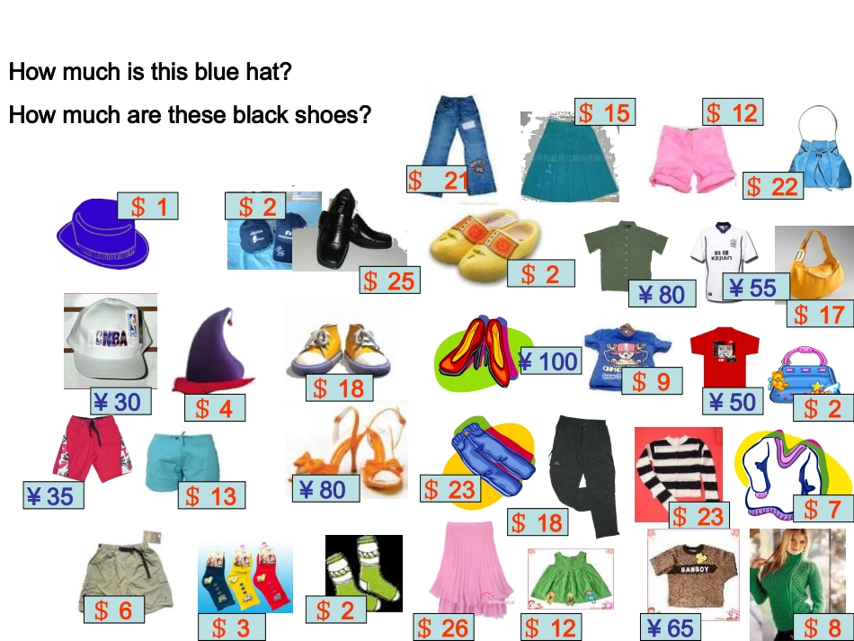 七年级英语上册Unit7Howmucharethesepants？PeriodSectionB（3a-4）课件人教版_第3页