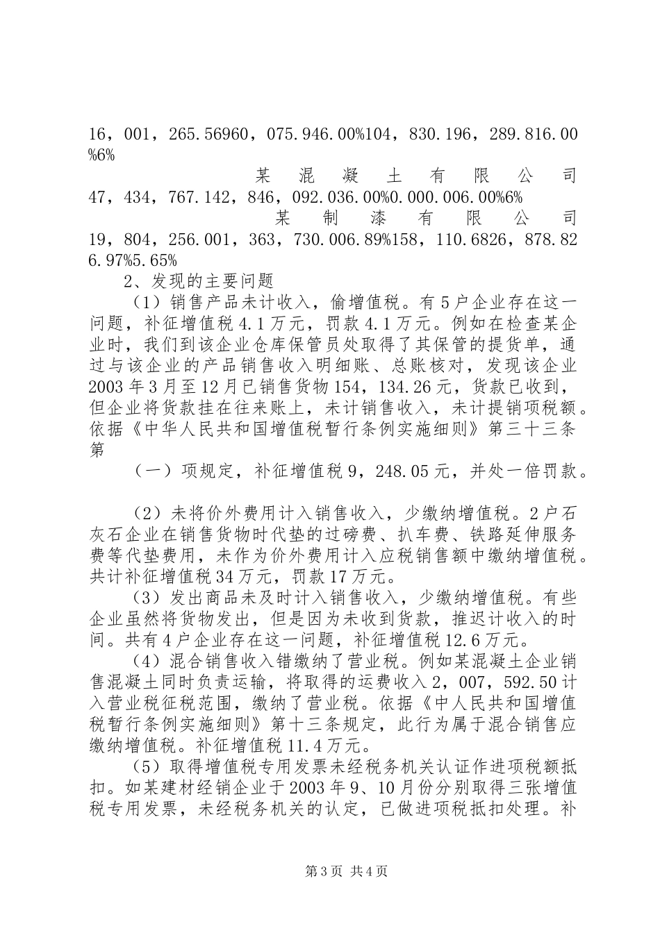 市部分建材企业纳税检查调研报告_第3页