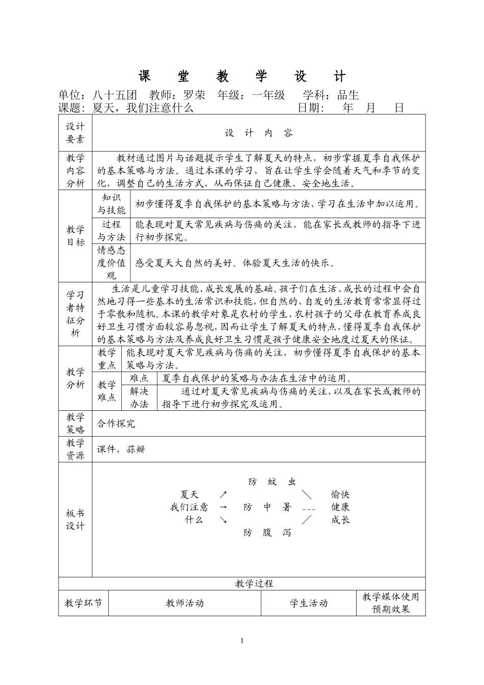 夏天，我们注意什么_第1页