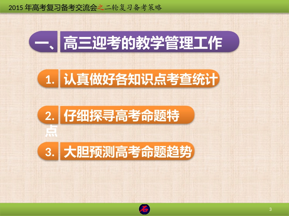 化学2015年高考二轮复习备考策略_第3页