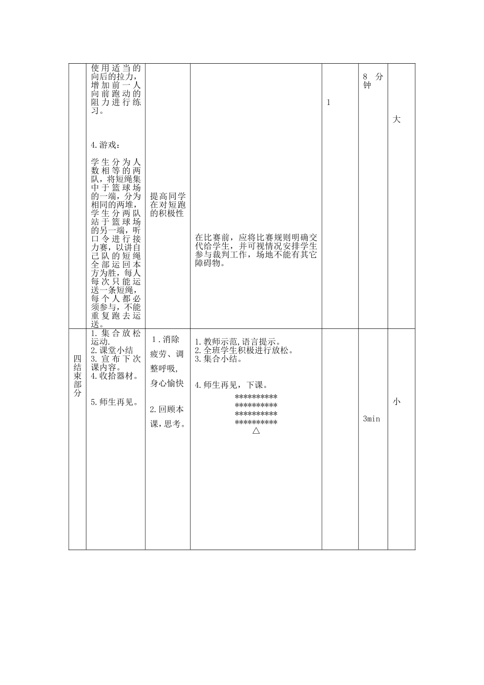 体育短跑教案_第3页