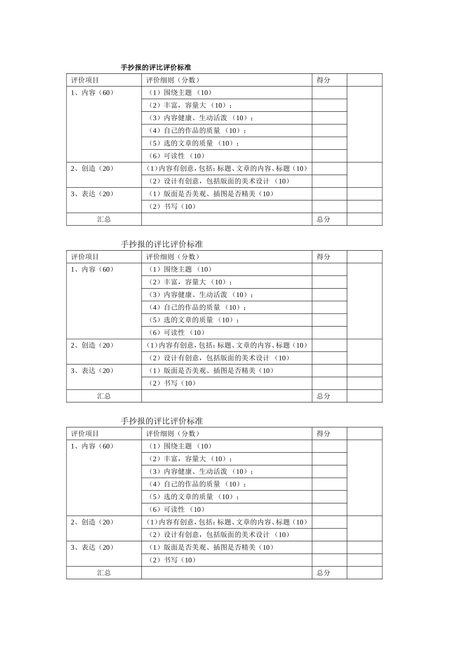 手抄报评比标准_第1页
