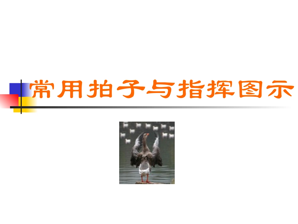 常用拍子与指挥图示_第1页