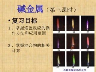 碱金属（第三课时）