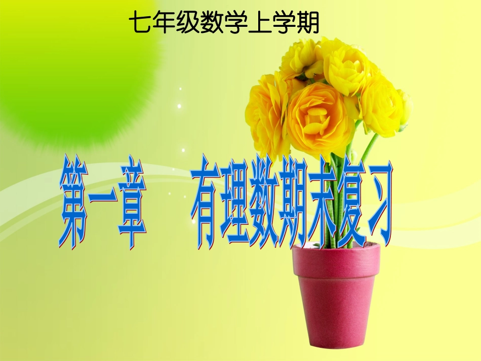 有理数期末复习_第1页