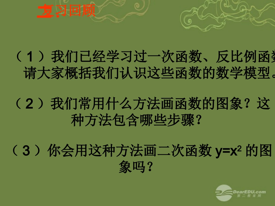 二次函数y=ax2的图象和性质课件_2_第3页