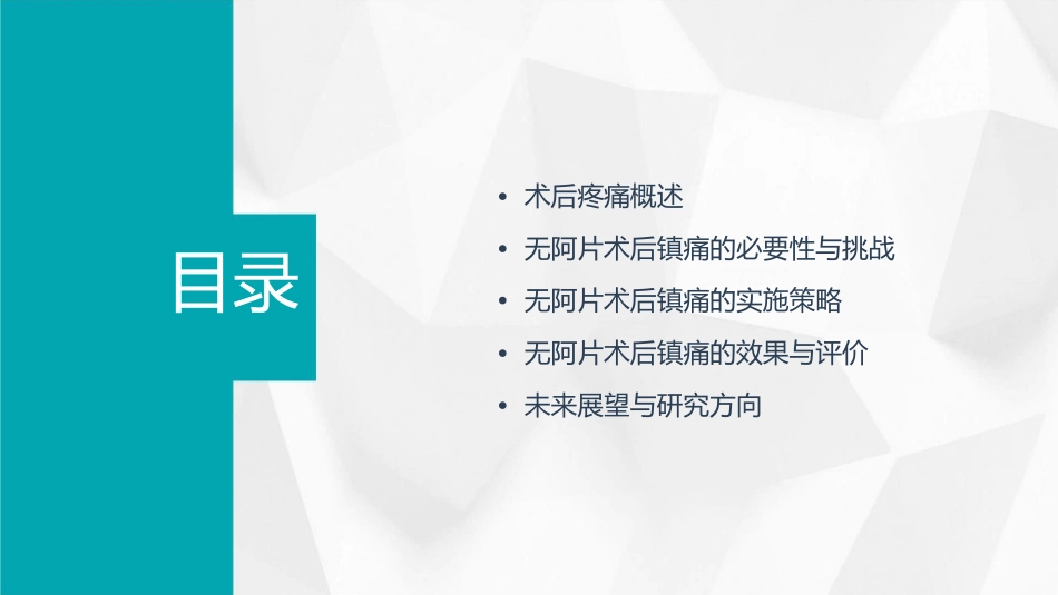 无阿片术后镇痛时代来了吗护理课件_第2页