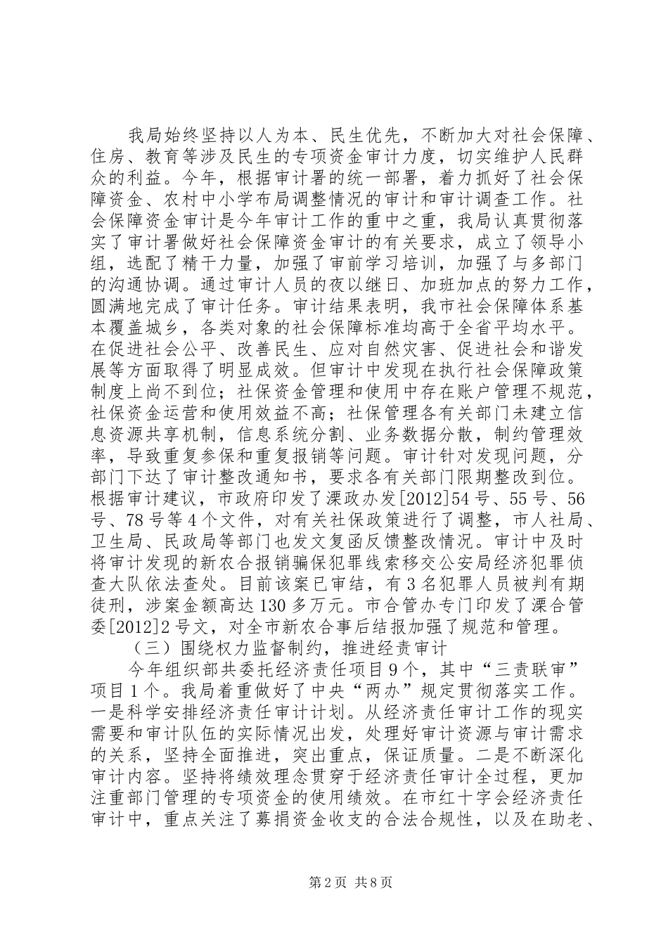 市审计局工作报告_第2页