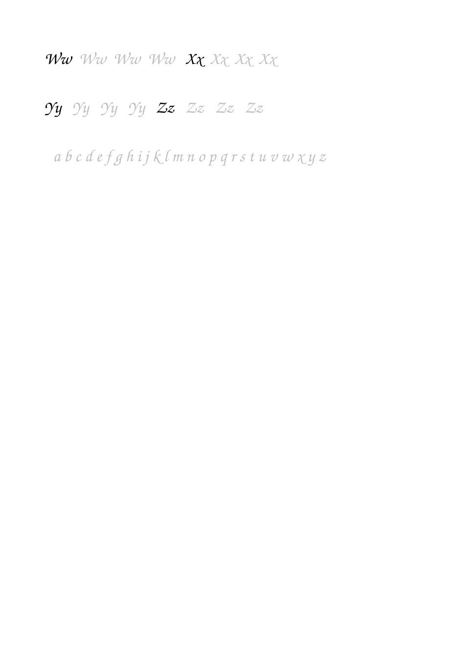 字母四线书写练习_第2页