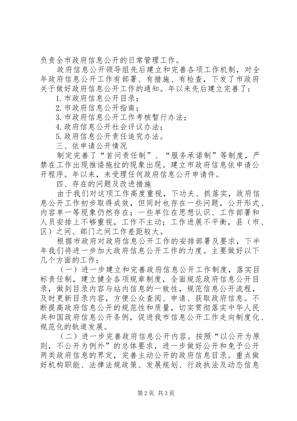 市委政务公开整改工作报告_第2页