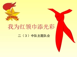 我为红领巾添光彩课件2
