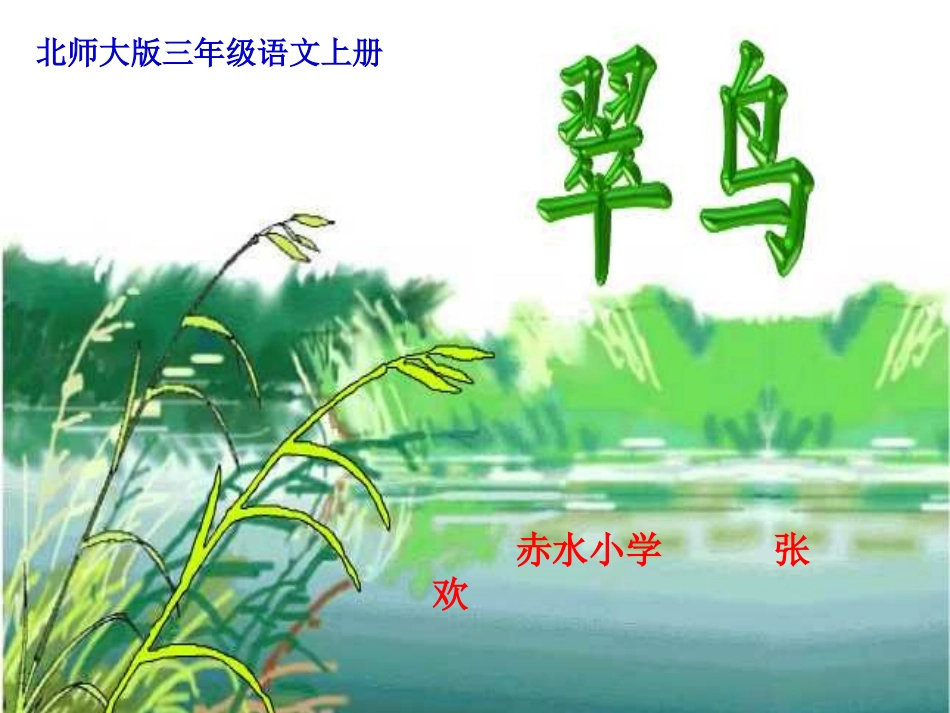 《翠鸟》课件-_第1页