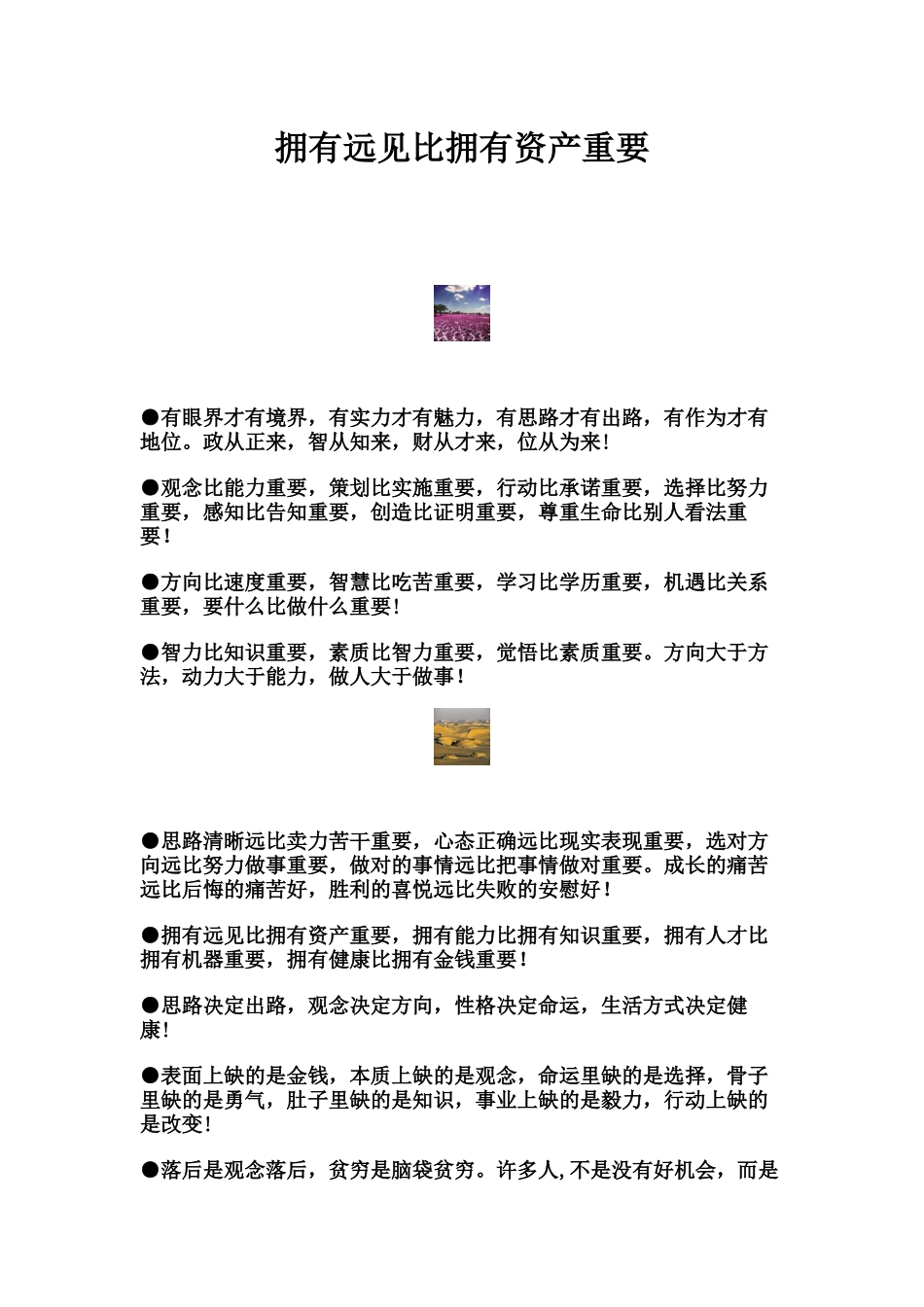 拥有远见比拥有资产重要_第1页