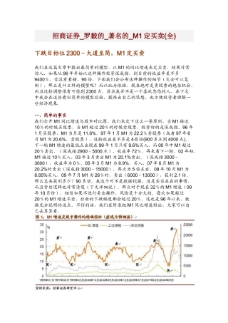 招商证券_罗毅的_着名的_M1定买卖(全)