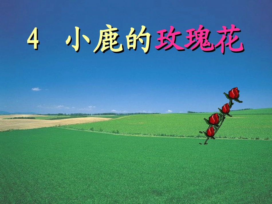 小鹿的玫瑰花_第3页