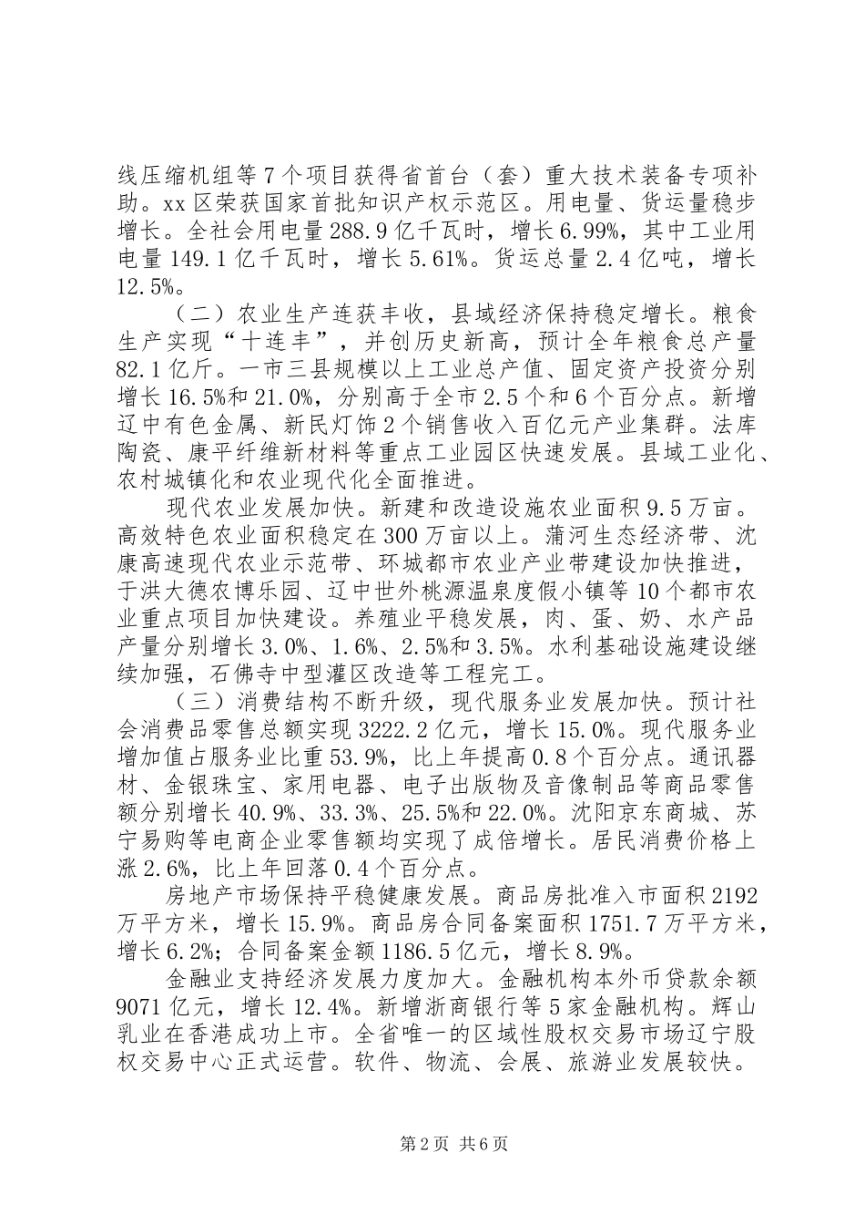 市国民经济和社会发展工作汇报_第2页