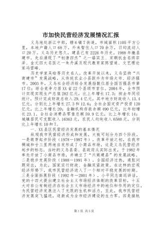 市加快民营经济发展情况汇报 (12)