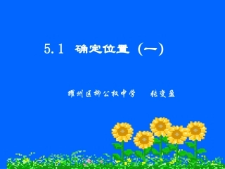 确定位置（一）