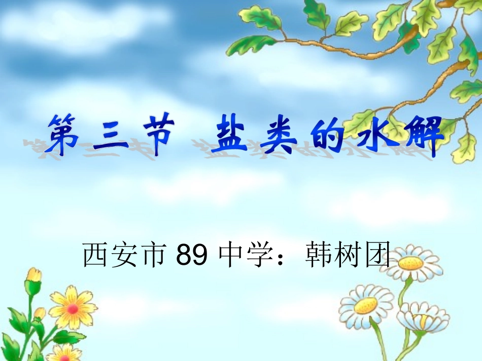 盐类的水解课件_第1页