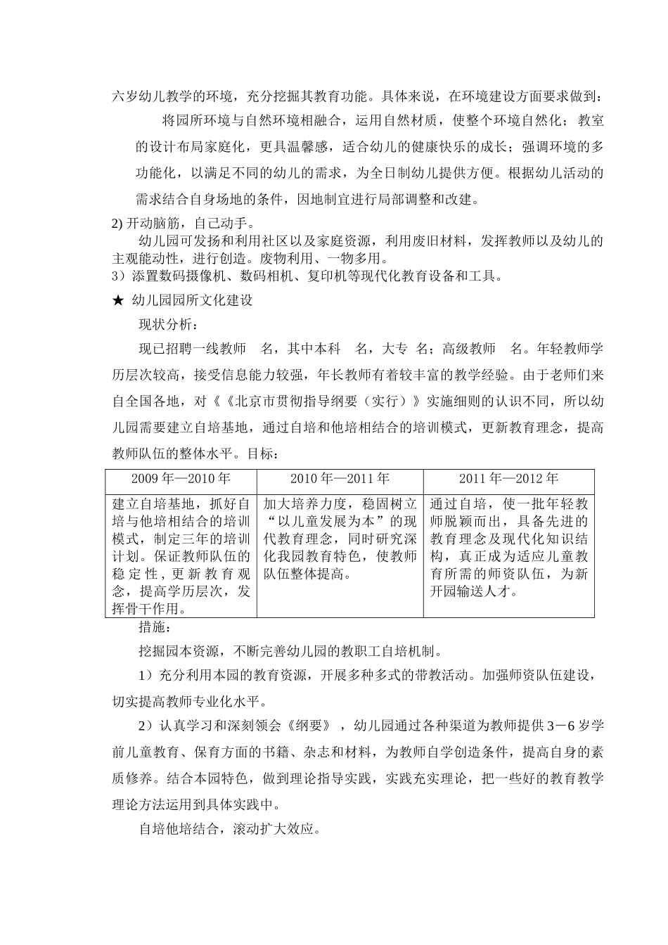 幼儿园办园远景规划三年规划09.9_第3页