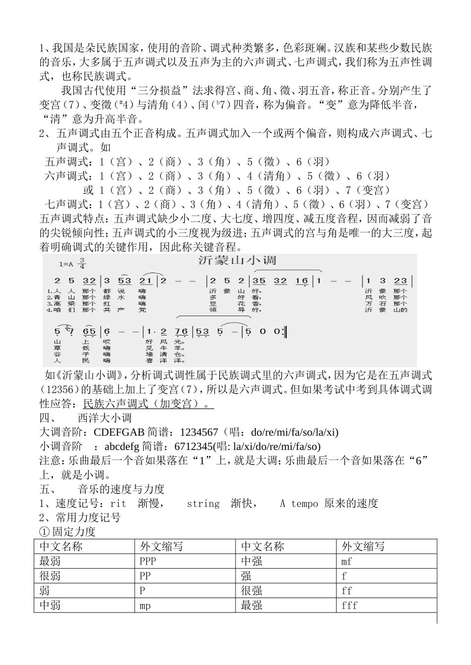 音乐基础乐理知识归纳_第2页