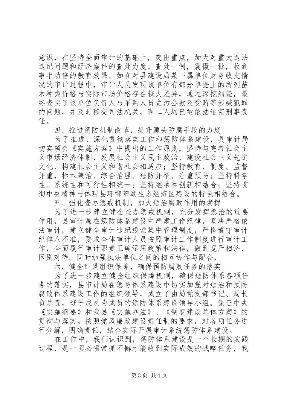 审计局腐败体系建设汇报_第3页