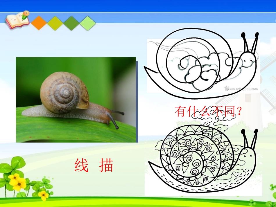 《线描生动有趣的发型》课件_第1页
