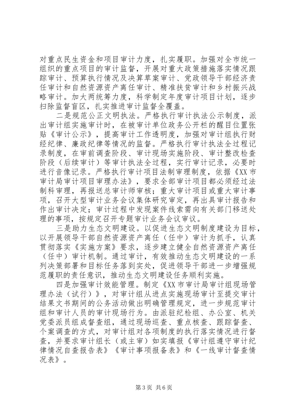 审计局XX年法治政府建设情况报告_第3页