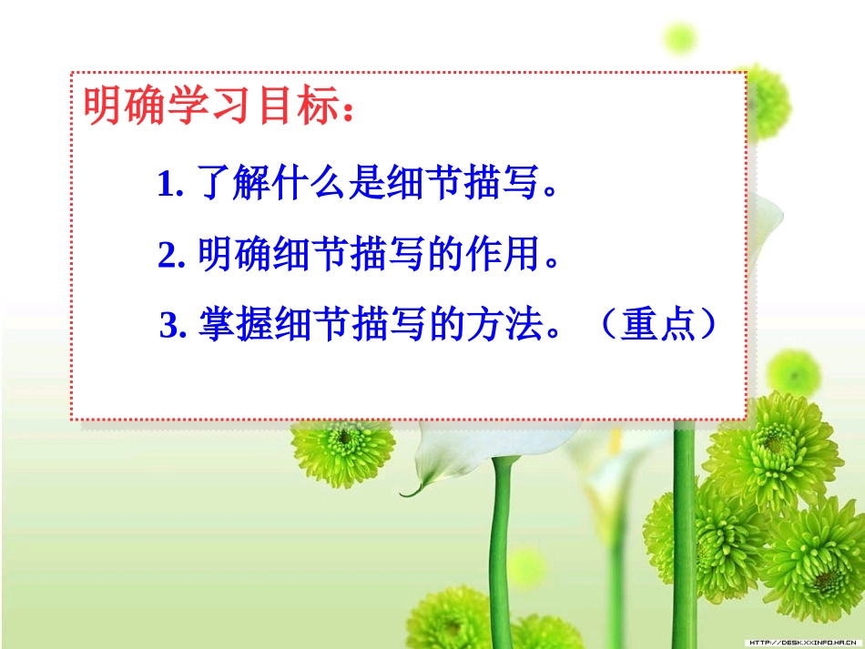 中考语文作文专题辅导课件：滴水见太阳——人物细节描写_第2页